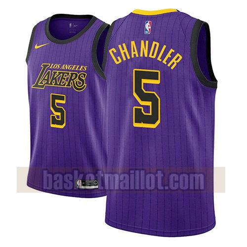 maillot nba los angeles lakers ville 2018 homme Tyson Chandler 5 pourpre