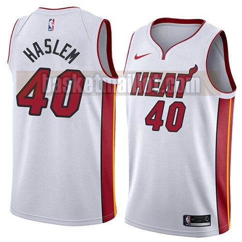 maillot nba miami heat association 2018 homme Udonis Haslem 40 blanc