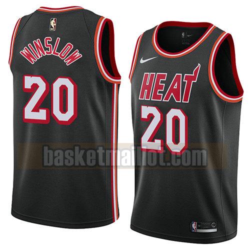 maillot nba miami heat classic 2018 homme Justise Winslow 20 noir