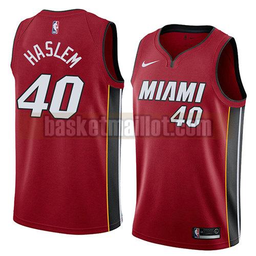 maillot nba miami heat déclaration 2018 homme Udonis Haslem 40 rouge