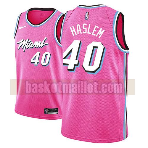 maillot nba miami heat earned 2018-19 homme Udonis Haslem 40 rosa