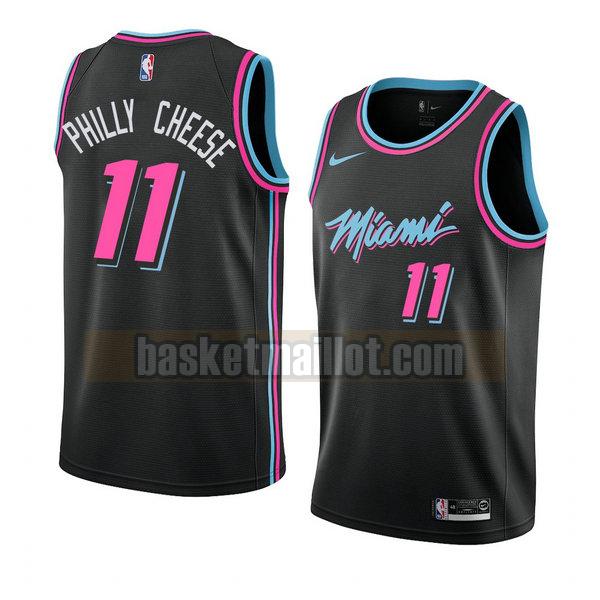 maillot nba miami heat ville 2018-19 homme Philly Cheese 11 noir