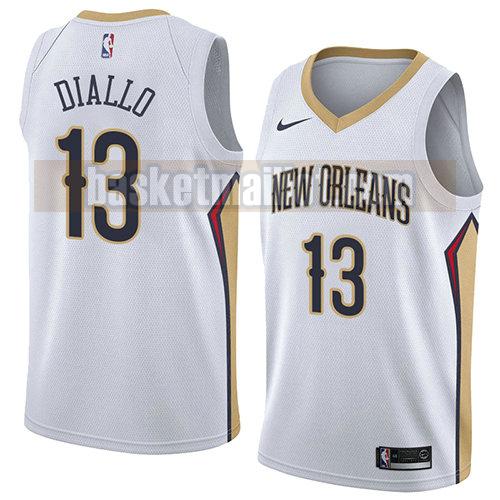 maillot nba new orleans pelicans association 2018 homme Cheick Diallo 13 blanc