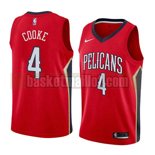 maillot nba new orleans pelicans déclaration 2018 homme Charles Cooke 4 rouge
