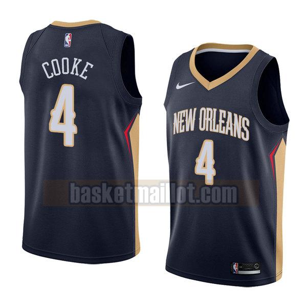 maillot nba new orleans pelicans icône 2018 homme Charles Cooke 4 bleu