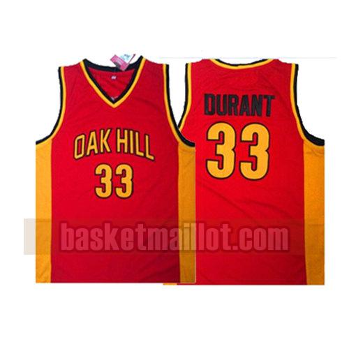 maillot nba oak hill homme Kevin Durant 33 rouge