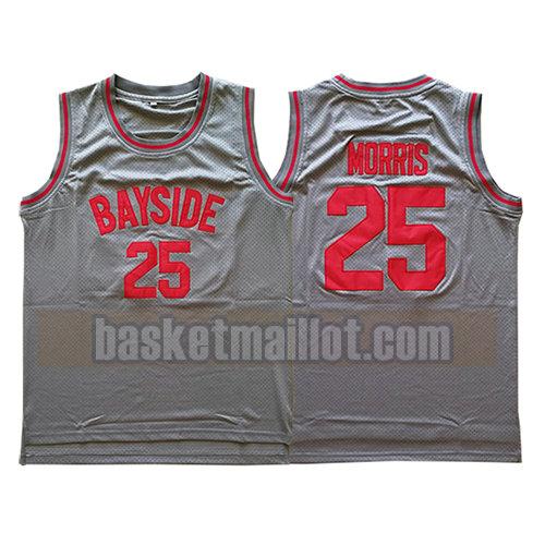 maillot nba pelicula bayside homme Marcus Morris 25 gris