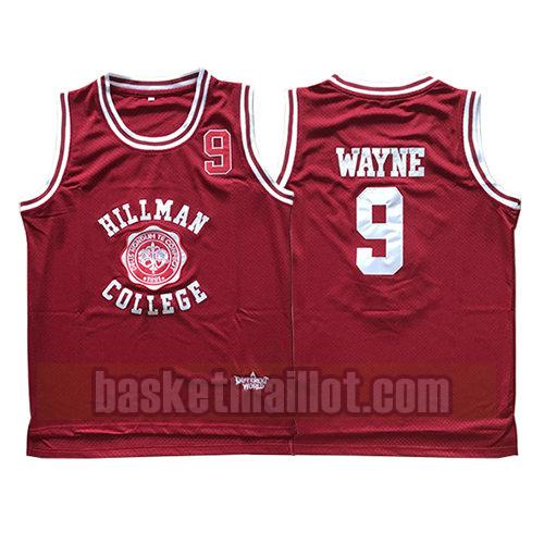 maillot nba pelicula hillman college homme Dwayne Wayne 9 rouge