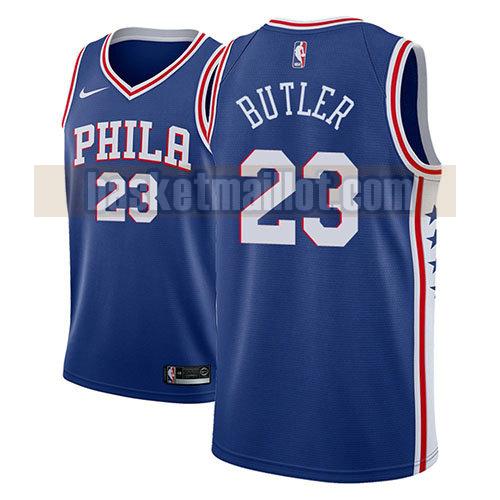 maillot nba philadelphia 76ers icône 2018-19 homme Jimmy Butler 23 bleu
