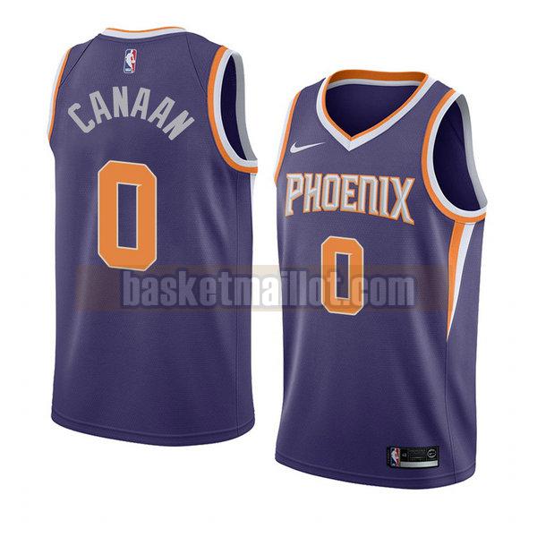 maillot nba phoenix suns icône 2018 homme Isaiah Canaan 0 pourpre