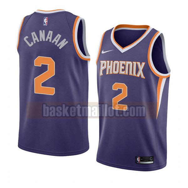 maillot nba phoenix suns icône 2018 homme Isaiah Canaan 2 pourpre