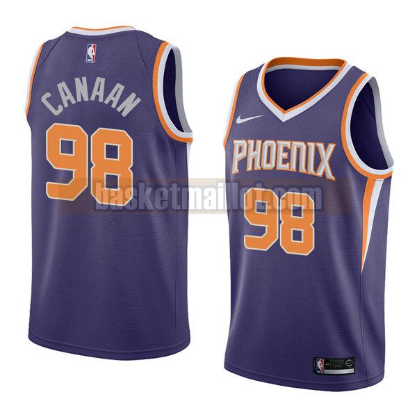 maillot nba phoenix suns icône 2018 homme Isaiah Canaan 98 pourpre