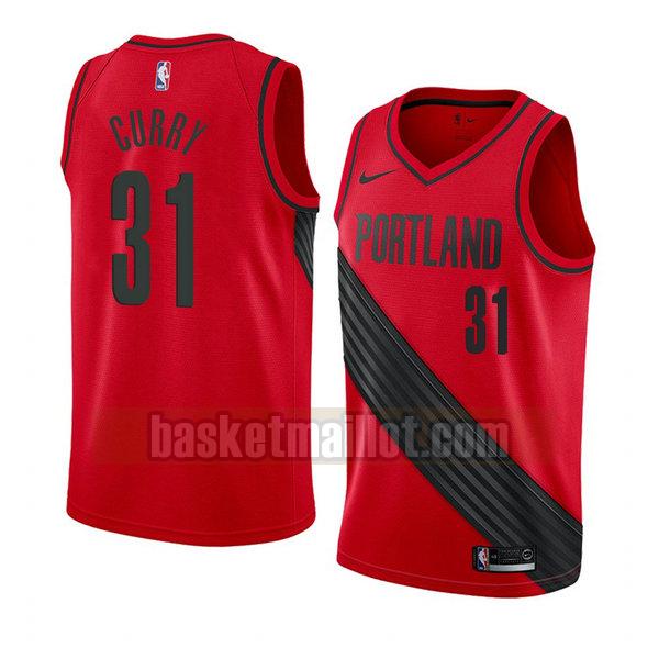 maillot nba portland trail blazers déclaration 2018 homme Seth Curry 31 rouge