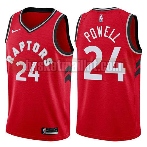 maillot nba toronto raptors icône 2017-18 homme Norman Powell 24 rouge