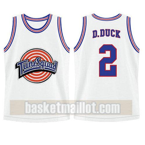 maillot nba tune squad homme Daffy Duck 2 blanc