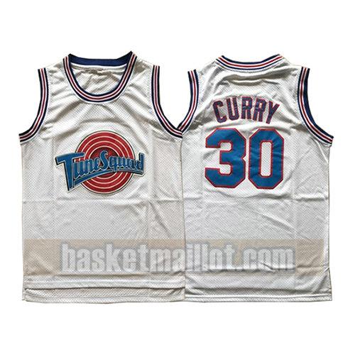 maillot nba tune squad homme Stephen Curry 30 blanc