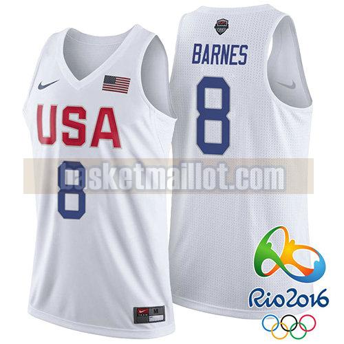 maillot nba usa 2016 homme Jerry Stackhouse 8 blanc
