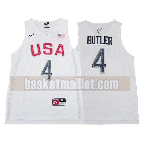 maillot nba usa 2016 homme Jimmy Butler 4 blanc
