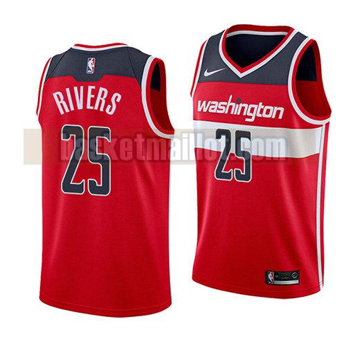 maillot nba washington wizards icône 2018 homme Austin Rivers 25 rouge