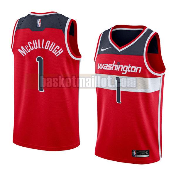 maillot nba washington wizards icône 2018 homme Chris Mccullough 1 rouge