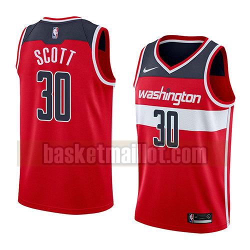 maillot nba washington wizards icône 2018 homme Mike Scott 30 rouge