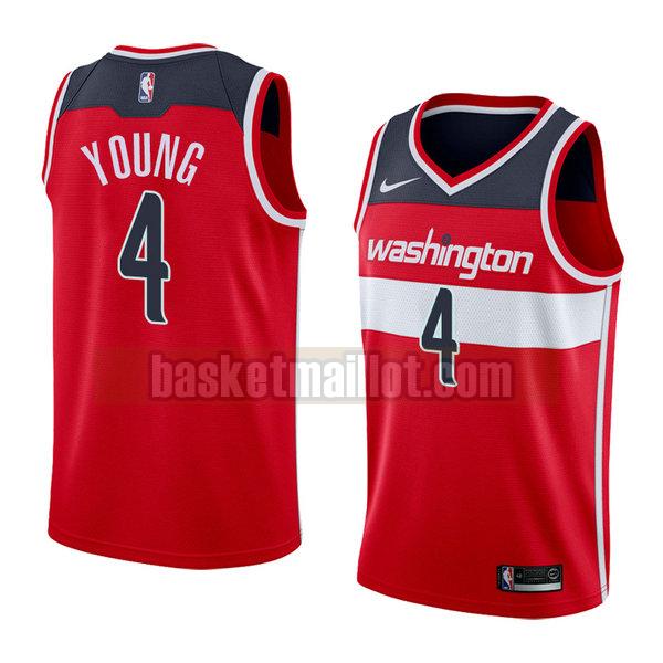 maillot nba washington wizards icône 2018 homme Mike Young 4 rouge