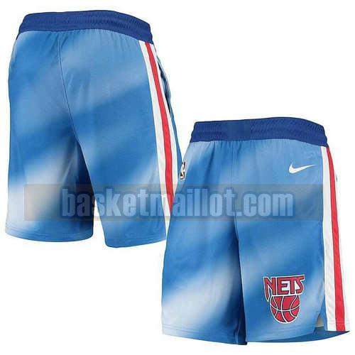 shorts nba Brooklyn Nets 2020-21 Homme Bleu