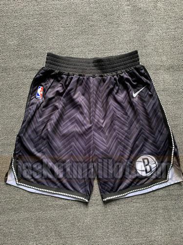 shorts nba Brooklyn Nets 2020-21 Homme Noir