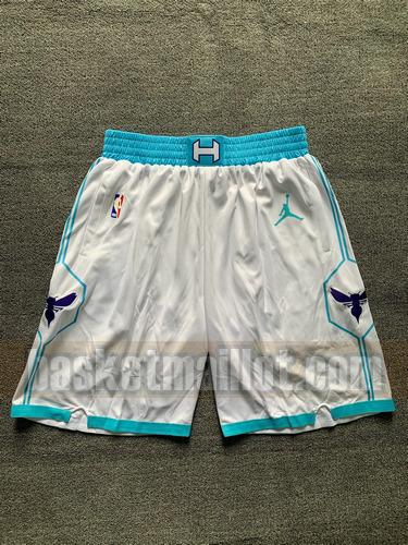 shorts nba Charlotte Hornets 2020-21 Homme Blanc