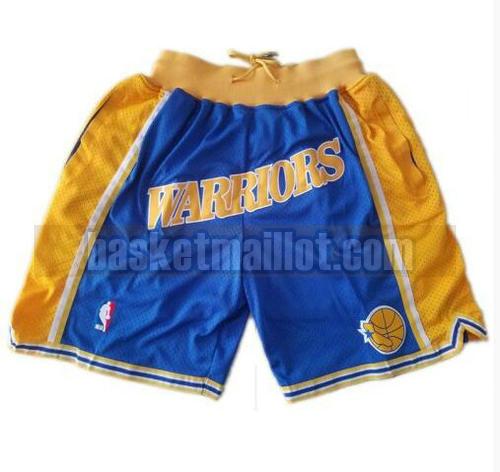 shorts nba Golden State Warriors Tascabili Swingman homme bleu