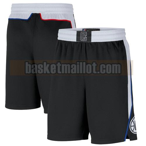 shorts nba Los Angeles Clippers 2020-21 City Edition Homme Noir