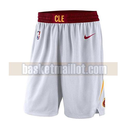 shorts nba cleveland cavaliers 2017-18 homme blanc