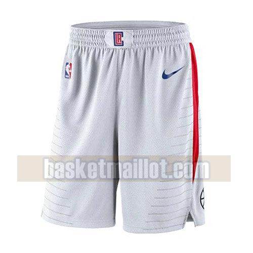 shorts nba los angeles clippers association 2018 homme blanc