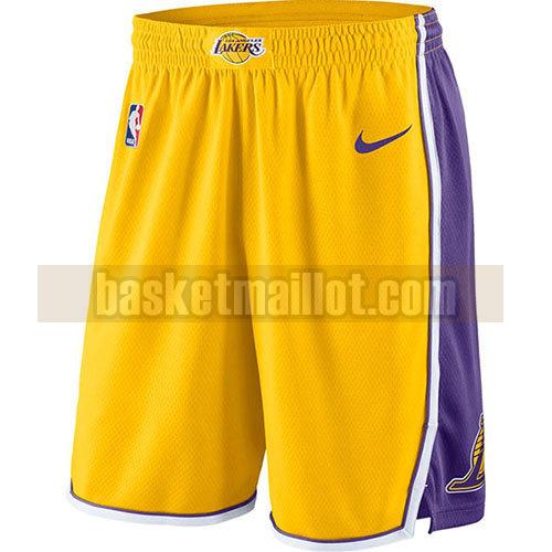 shorts nba los angeles lakers 2017-18 homme d'or