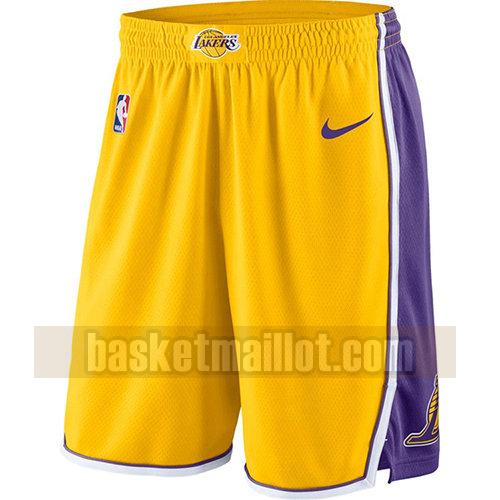 shorts nba los angeles lakers icône 2018-19 homme jaune