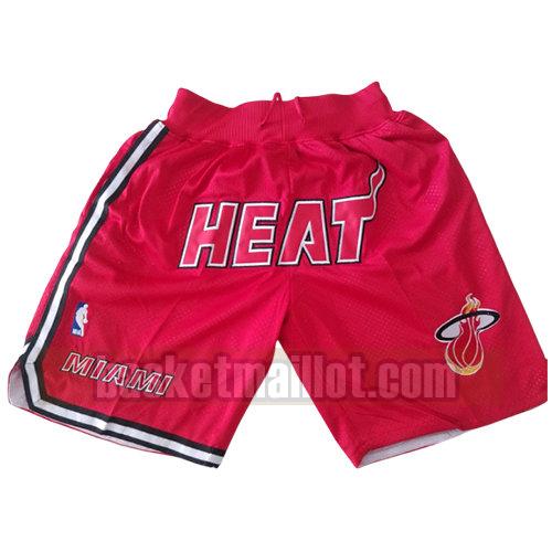 shorts nba miami heat just don homme rouge
