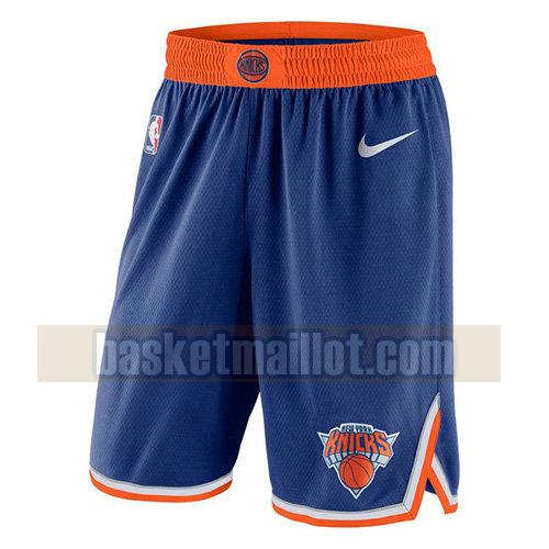 shorts nba new york knicks 2017-18 homme bleu
